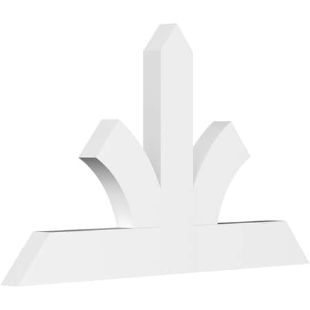 Ekena Millwork Richland Architectural Grade PVC Gable Bracket, 36"W x 21"H x 2"D x 4"F, 14/12 Pitch GBP036X21X0204RIC00